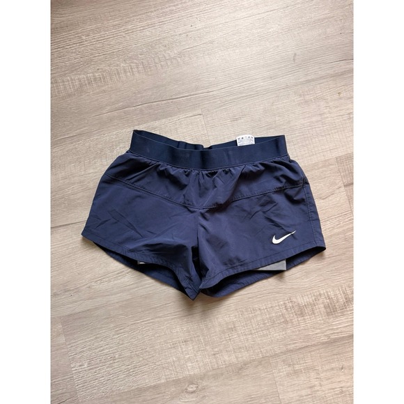 Navy blue gray  women's Nike running spandex‎ shorts small - Picture 3 of 7